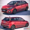 1533844 - PBR Game 3D Models - Hyundai i20 2019 3D Max