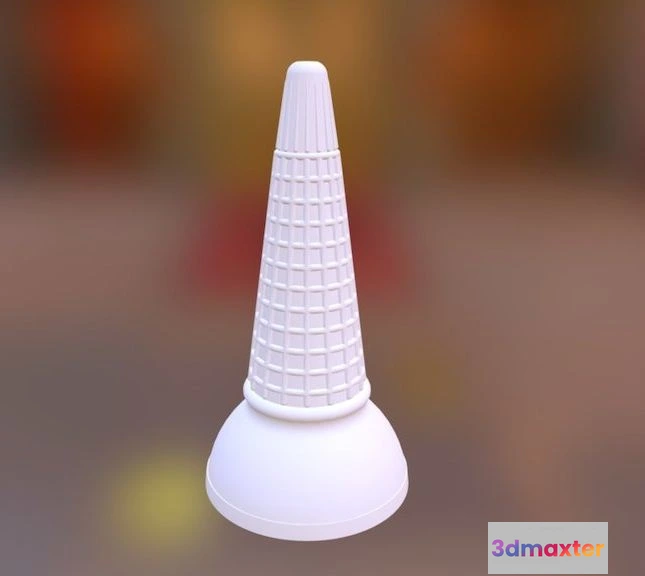 1533850 - PBR Game 3D Models - Ice Cream Cone 3D Max