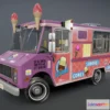 1533862 - PBR Game 3D Models - Icecream Truck 3D Max