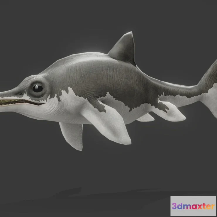 1533864 - PBR Game 3D Models - Ichthyosaurus Communis 3D Max