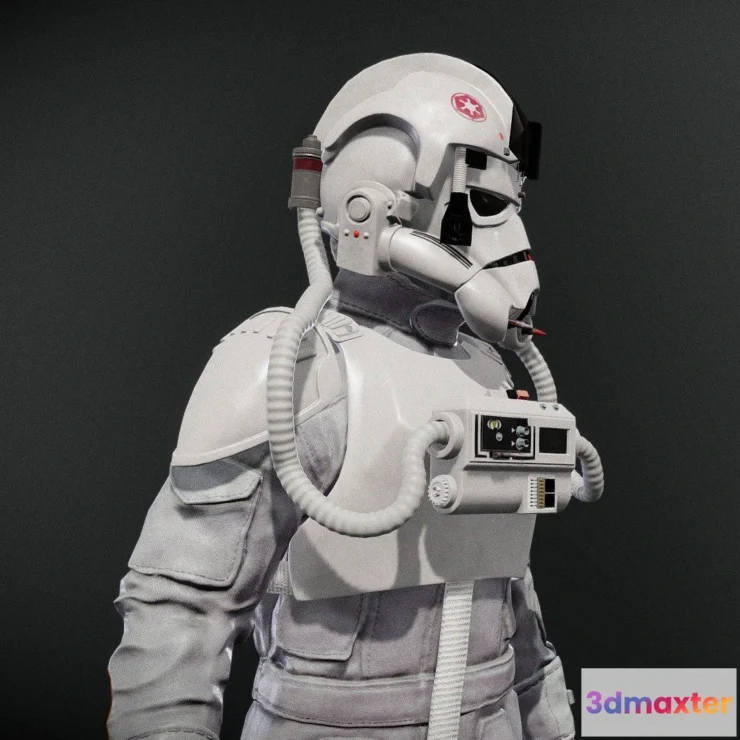 1533880 - PBR Game 3D Models - Imperial At At Driver 3D Max