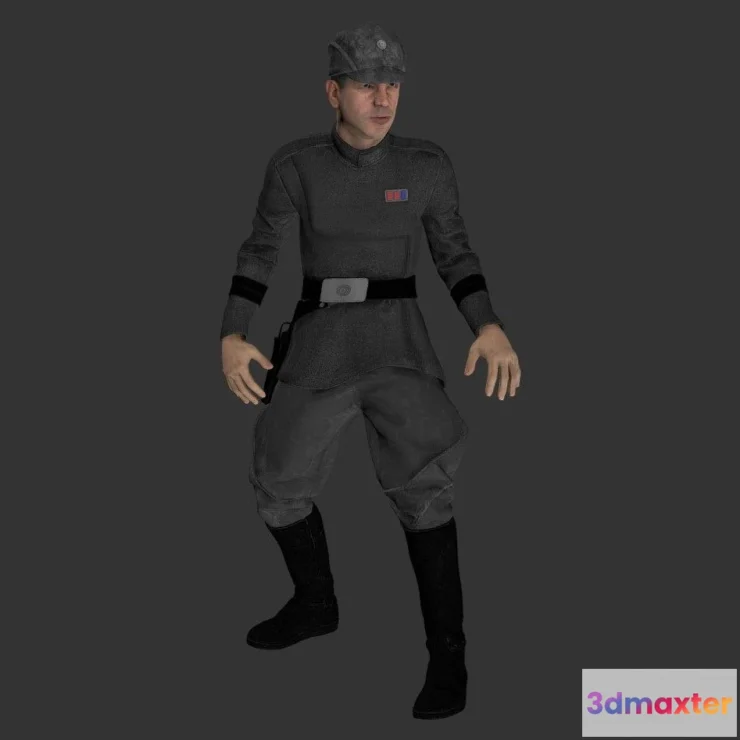1533900 - PBR Game 3D Models - Imperial Officer 3D Max