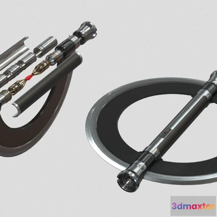 1533936 - PBR Game 3D Models - Inquisitors Custom Lightsaber Star Wars 3D Max