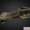 1533938 - PBR Game 3D Models - Interceptor Iv Frigate 3D Max