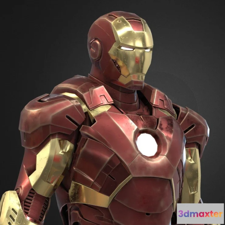 1533950 - PBR Game 3D Models - Iron Man 1 3D Max