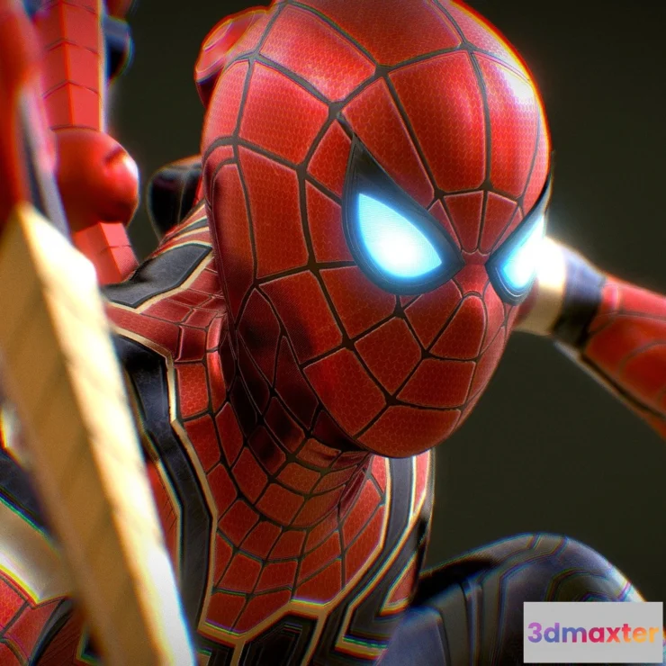 1533958 - PBR Game 3D Models - Iron Spider Infinity War Rigged 3D Max