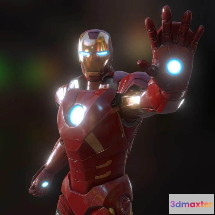 1533960 - PBR Game 3D Models - Ironman Mk7 3D Max