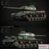 1533962 - PBR Game 3D Models - IS-2 Tank 3D Max