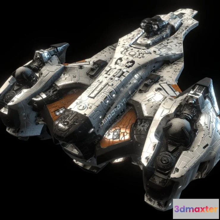 1533964 - PBR Game 3D Models - Ishtar Defence Type Mothership 3D Max
