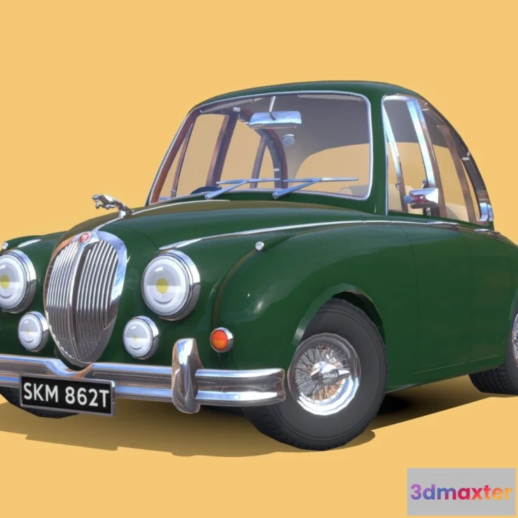 1533986 - PBR Game 3D Models - Jaguar Mk2 Cartoon Stylized 3D Max