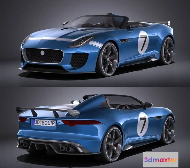 1533992 - PBR Game 3D Models - Jaguar Project 7 Concept 2016 3D Max