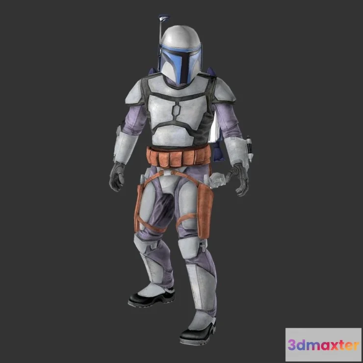 1533998 - PBR Game 3D Models - Jango Fett 3D Max