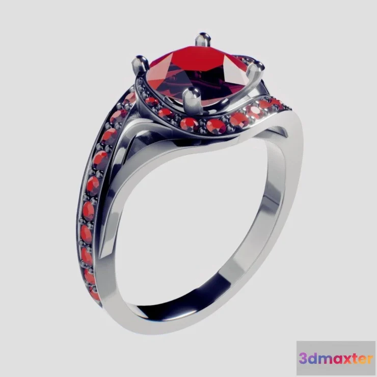 1534008 - PBR Game 3D Models - Jewelry Product Visualization Ring 3D Max