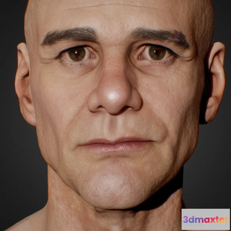 1534010 - PBR Game 3D Models - Jim Carrey 3D Model 3D Max