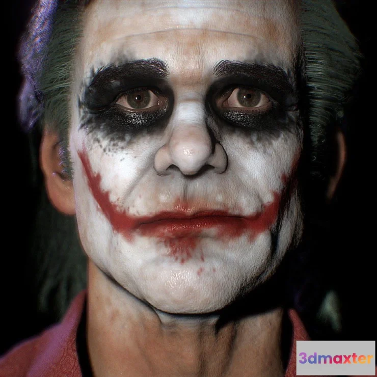 1534012 - PBR Game 3D Models - Jim Carrey As Joker 3D Model 3D Max