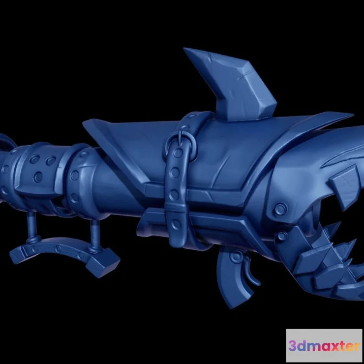 1534020 - PBR Game 3D Models - Jinx Fishbones Bazooka For Print 3D Max