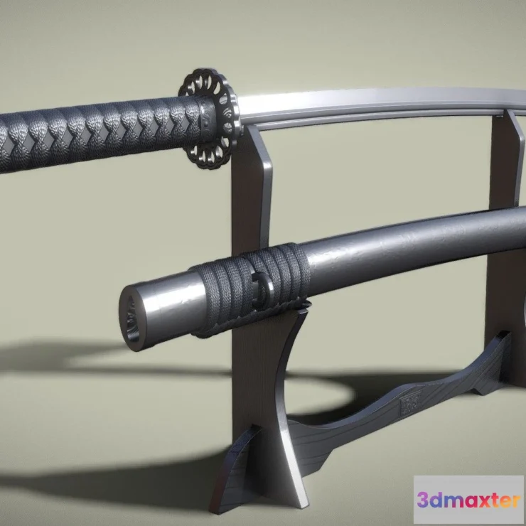 1534058 - PBR Game 3D Models - Katana (2) 3D Max