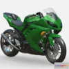 1534066 - PBR Game 3D Models - Kawasaki Ninja 300 3D Max