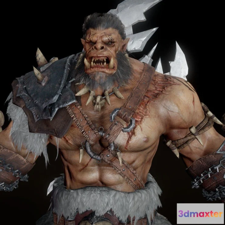 1534082 - PBR Game 3D Models - Kharazig Orc 3D Max