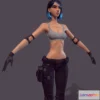 1534086 - PBR Game 3D Models - Kiara Game Ready Pbr Mercenary 3D Max