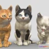 1534108 - PBR Game 3D Models - Kittens Simple Pack 3D Max