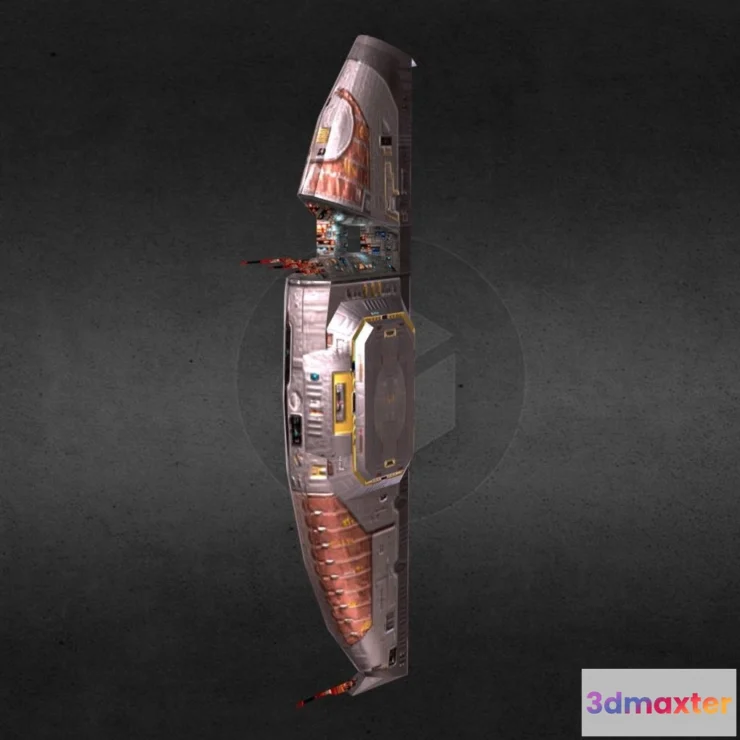 1534132 - PBR Game 3D Models - Kushan Mothership 3D Max