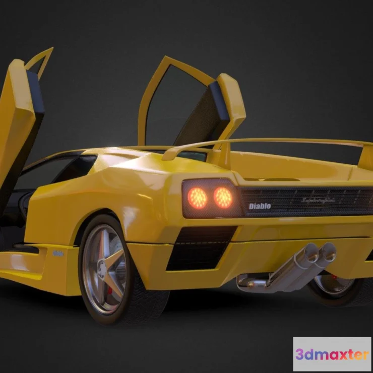 1534154 - PBR Game 3D Models - Lamborghini Diablo 3D Max