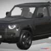1534164 - PBR Game 3D Models - Land Rover Defender 90 V8 2022 3D Max