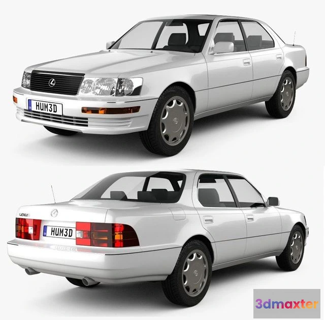 1534244 - PBR Game 3D Models - Lexus LS 1989 3D Max