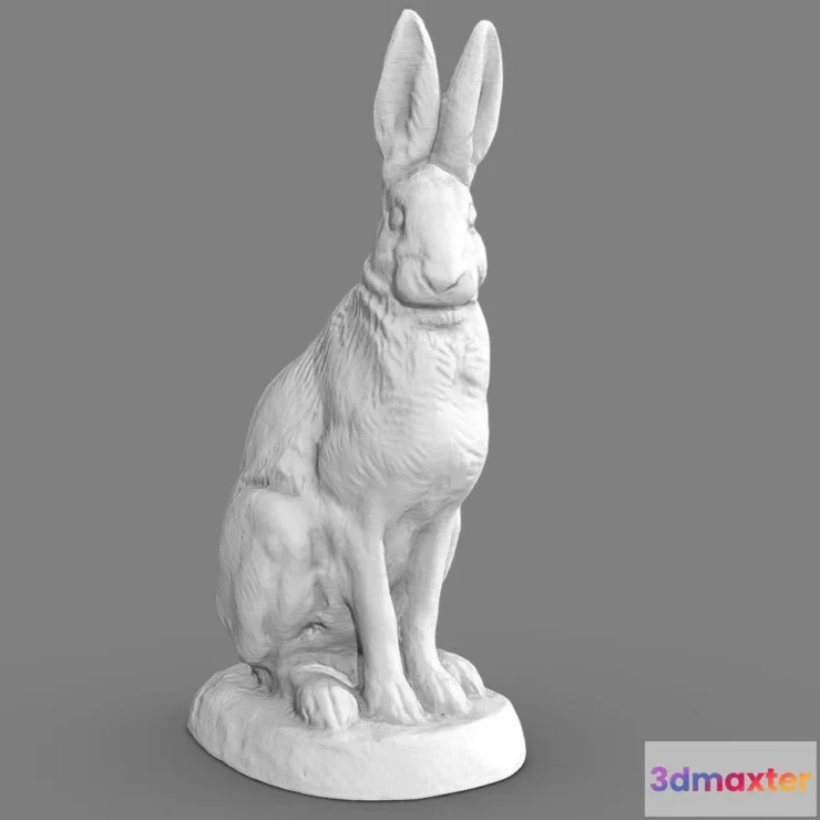 1534250 - PBR Game 3D Models - Lievre Assis 3D Max