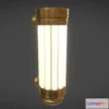 1534254 - PBR Game 3D Models - Light Sconce Art Deco 3D Max