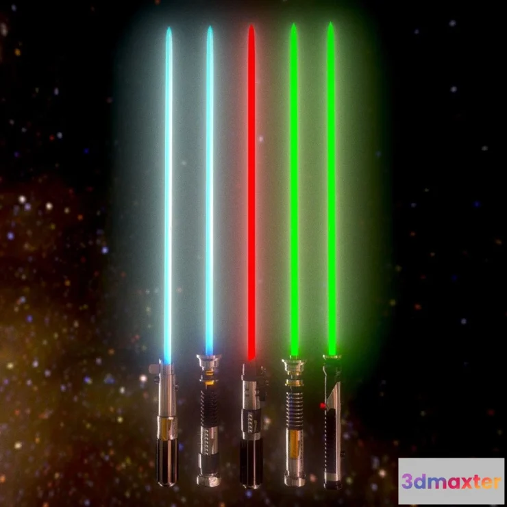 1534260 - PBR Game 3D Models - Lightsaber Pack Star Wars 3D Max