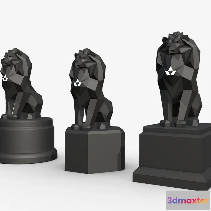 1534268 - PBR Game 3D Models - Lion (2) 3D Max