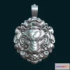 1534276 - PBR Game 3D Models - Lion Head Pendant Ii 3D Max