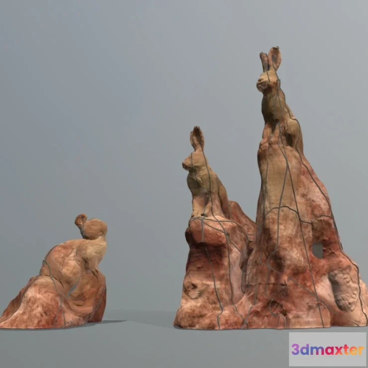 1534314 - PBR Game 3D Models - Long Eared Lookout 3D Max