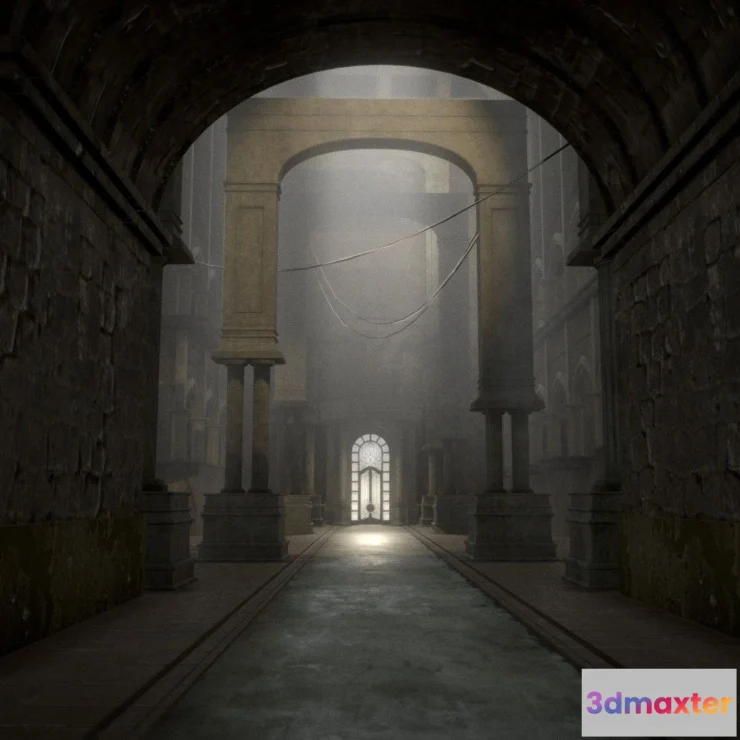 1534320 - PBR Game 3D Models - Lost Palace Church 3D Max
