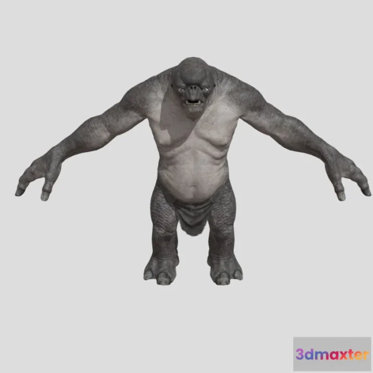1534326 - PBR Game 3D Models - Lotr Cave Troll 3D Max