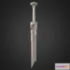1534328 - PBR Game 3D Models - Lotr Dwarven Sword 3D Max