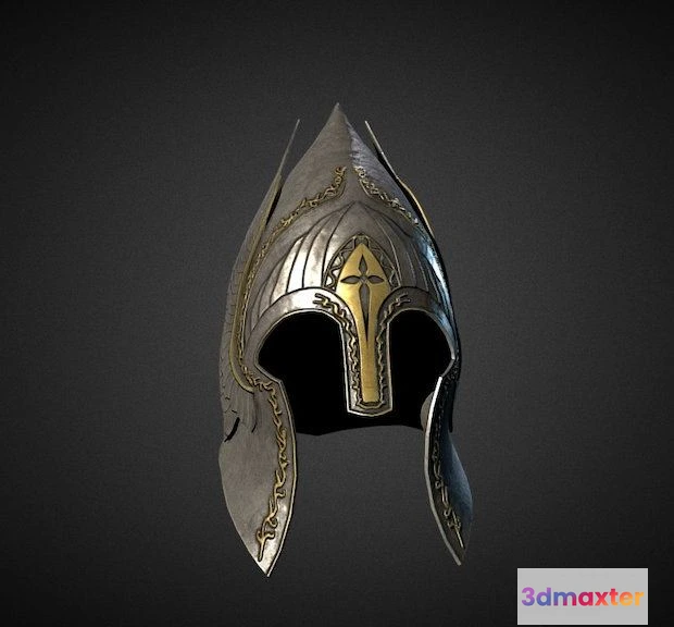 1534330 - PBR Game 3D Models - Lotr Gondor Citadel Helmet 3D Max