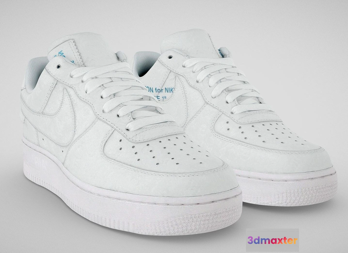 1534344 - PBR Game 3D Models - Louis Vuitton X Nike Air Force 1 Low 2 3D Max