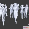1534384 - PBR Game 3D Models - Low Poly People Collection 4 3D Max