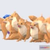 1534392 - PBR Game 3D Models - Low Poly Pomeranian Dog 3D Max