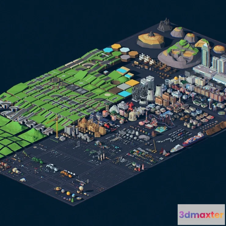 1534426 - PBR Game 3D Models - Low Poly Ultimate Asset Pack (2) 3D Max