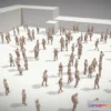 1534440 - PBR Game 3D Models - Lowpoly People Crowd 3D Max