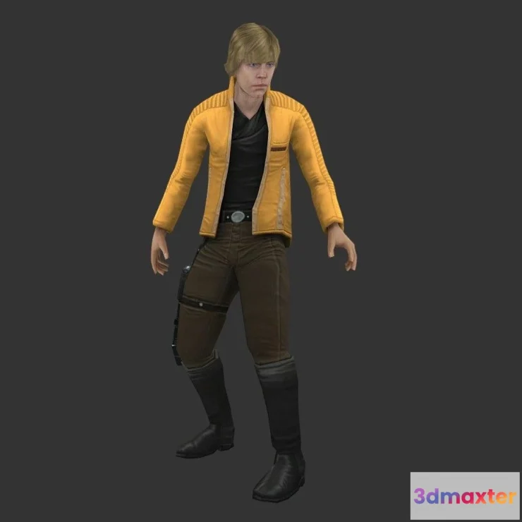 1534450 - PBR Game 3D Models - Luke Skywalker 3D Max