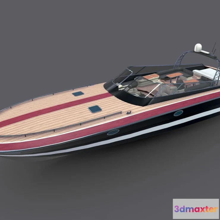 1534460 - PBR Game 3D Models - Luxury Boat Pbr 3D Max