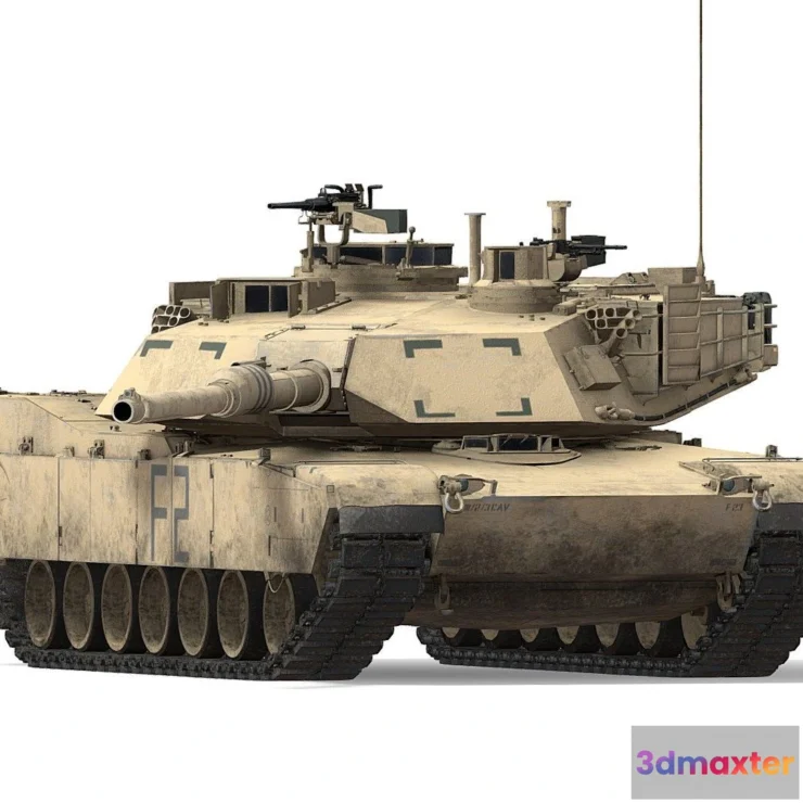 1534466 - PBR Game 3D Models - M1a2 Abrams Sep American Mbt 3D Max