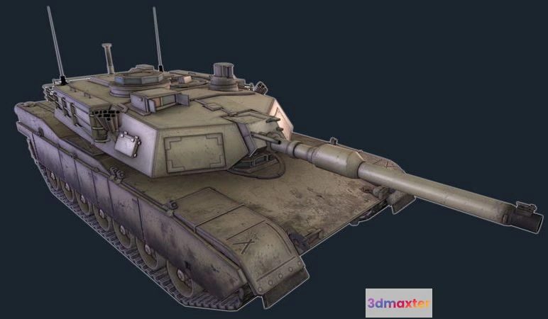 1534468 - PBR Game 3D Models - M1A2 Abrams 3D Max