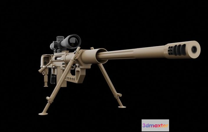 1534472 - PBR Game 3D Models - M200 CheyTac Intervention 3D Max