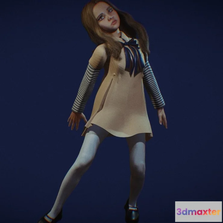 1534482 - PBR Game 3D Models - M3gan Dance Doll 3D Max